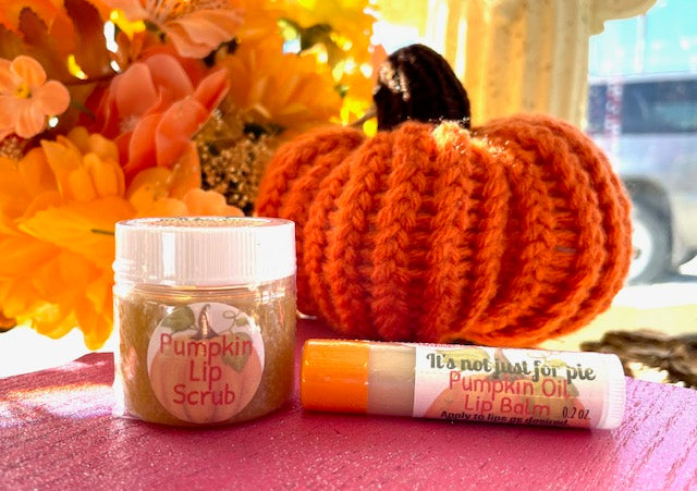Pumpkin Lip Scrub & Lip Balm